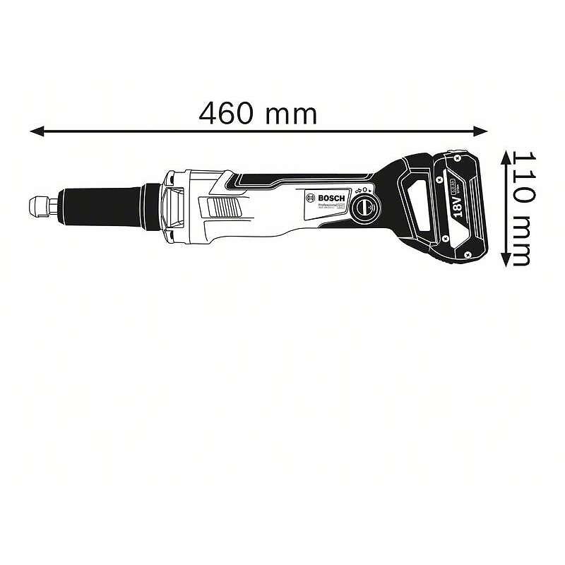 Meuleuse Droite Sans Fil Bosch Ggs V Lc Professional Machine Nue