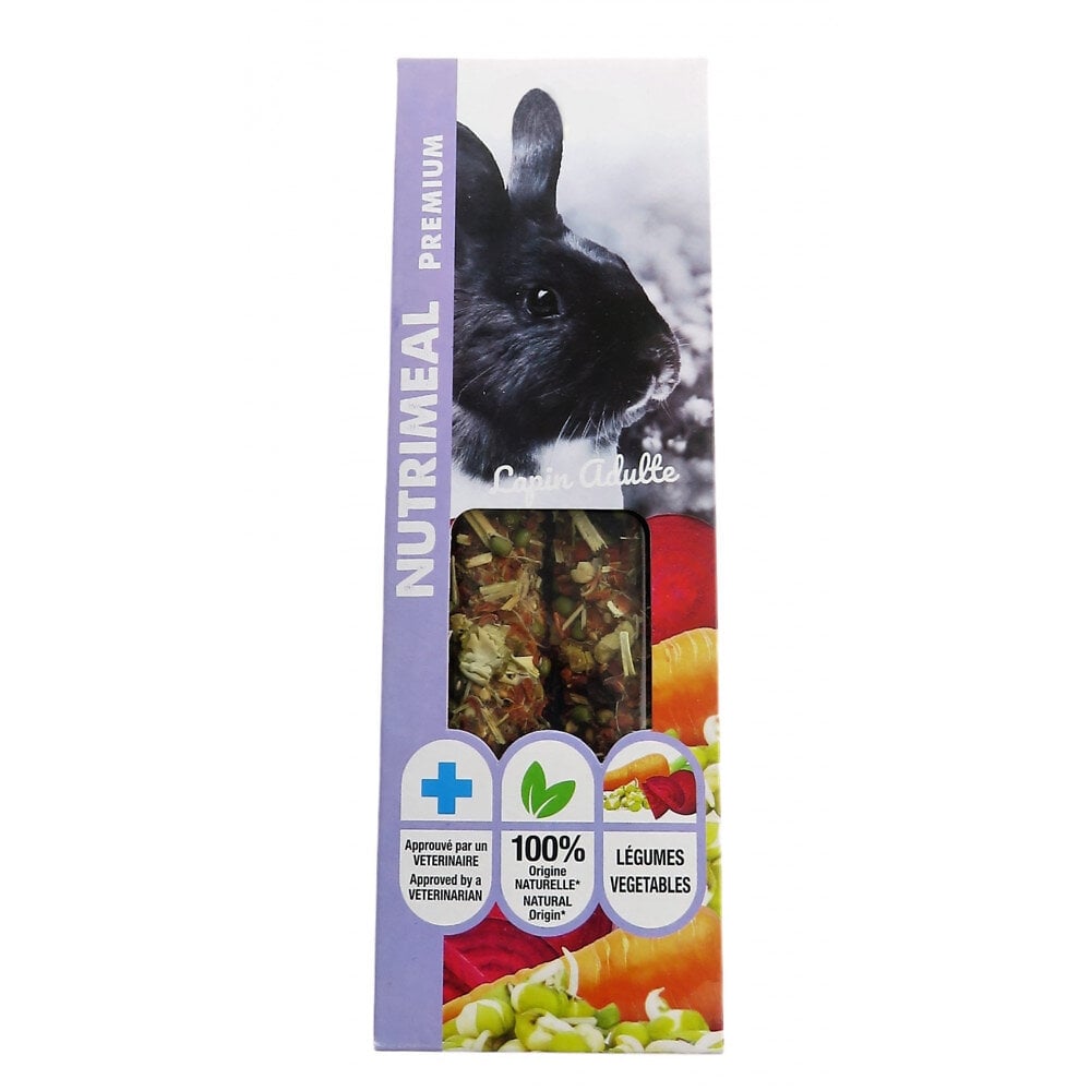 Friandises 2 sticks premium légumes pour lapin adulte pour lapin