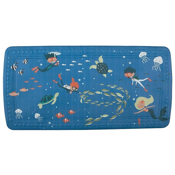 Spirella Tapis Fond De De Baignoire Pvc Scuba Diver X Cm Multicolor