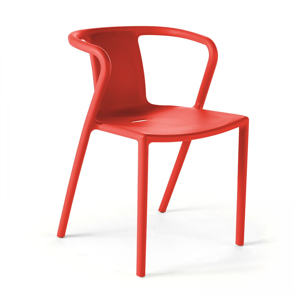 Fauteuil en plastique rouge Bricomarché