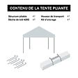 Tente Pliante Blanche X M Super Robuste Tube Mm En Aluminium B Che