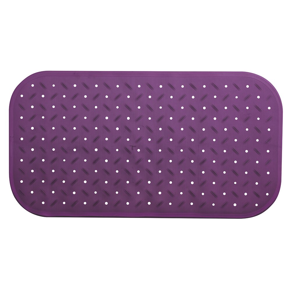 MSV Tapis Fond de baignoire antidérapant Caoutchouc CLASS 36x76cm Viol