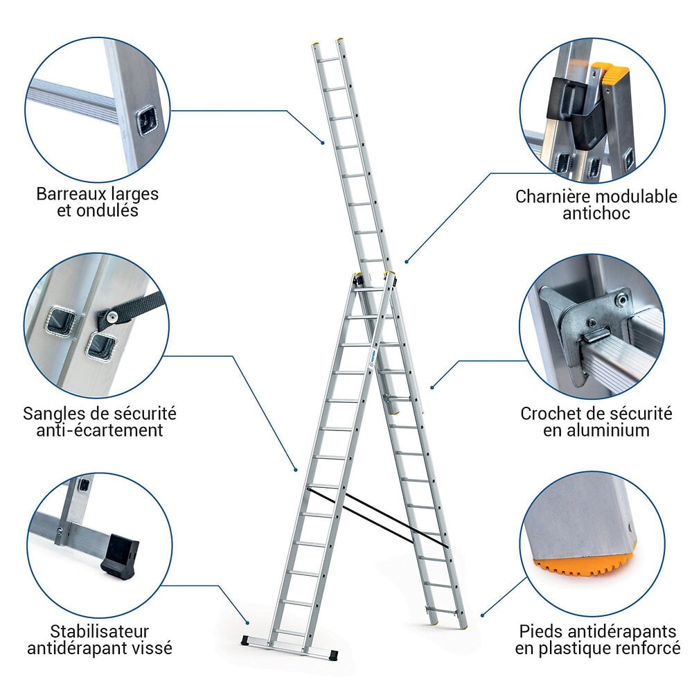 Echelle Transformable Plans Stablepro X Marches Aluminium