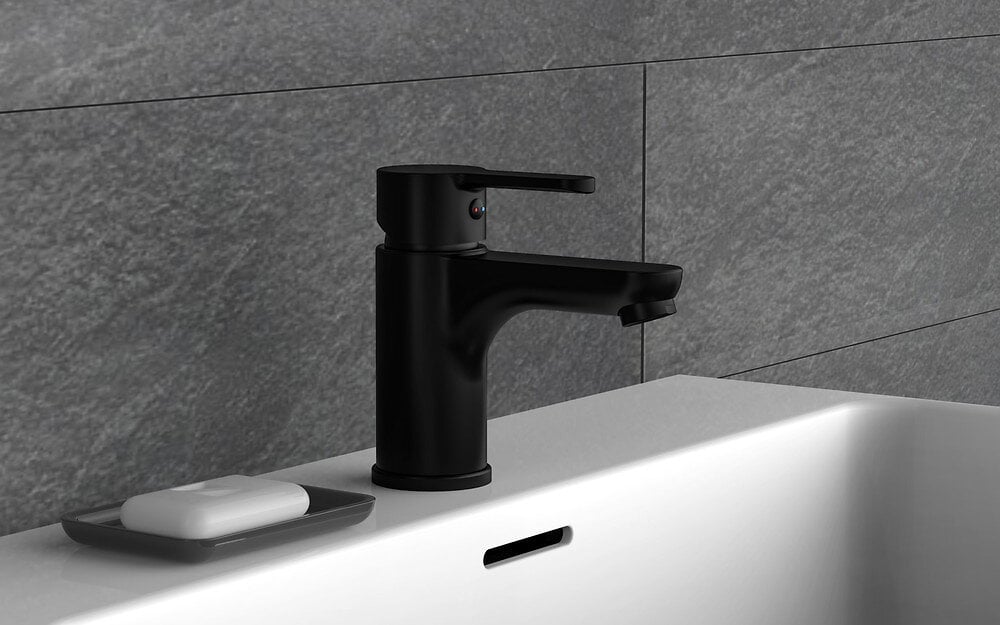 Mitigeur monocommande DENVER pour lavabo noir mat Bricomarché