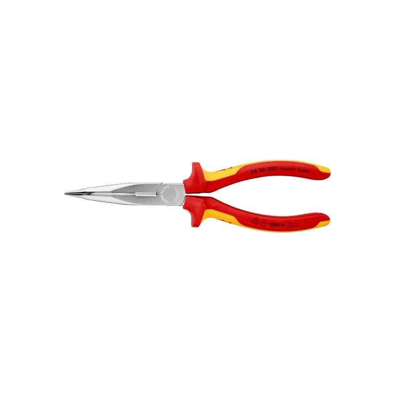 KNIPEX Pince demi ronde coudée avec tranchant isolée 1000V VDE