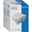 Cuvette Wc Suspendue Renova Geberit Fond Creux Blanc