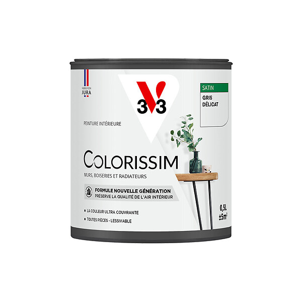 Peinture Colorissim satin Gris délicat 0L5 Bricorama