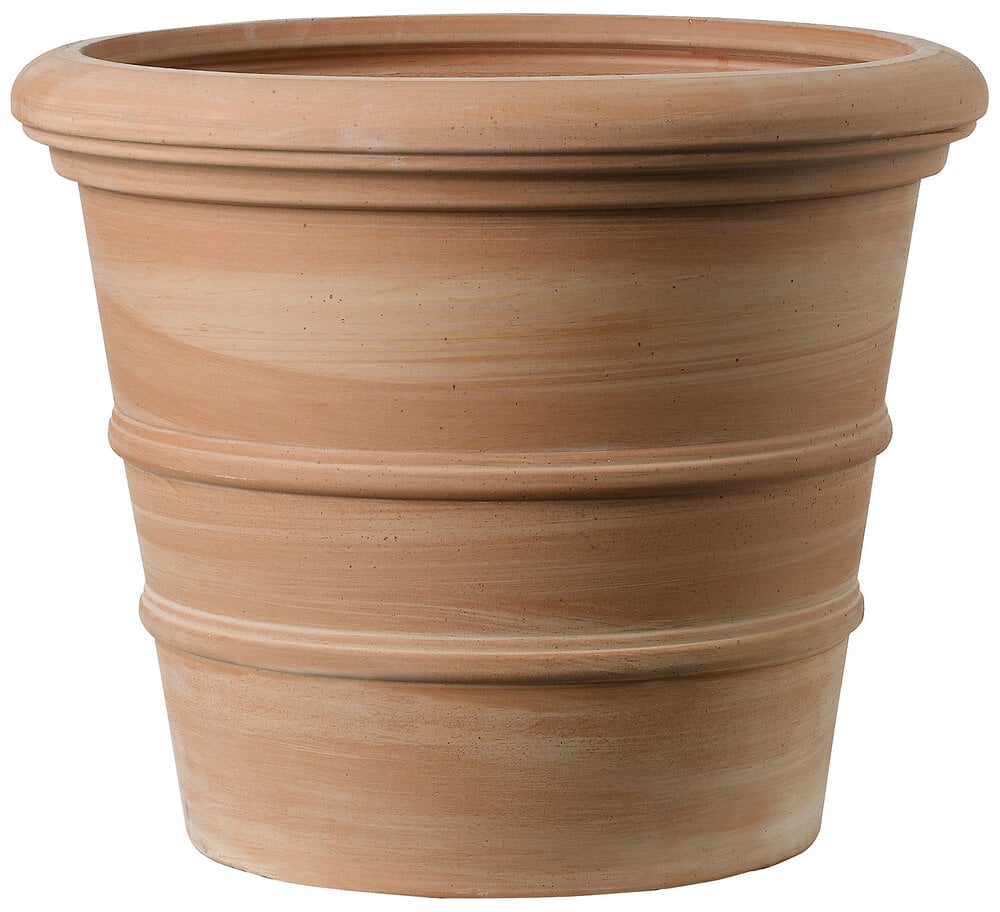 Pot En Terre Cuite Ros E Vaso Siena Toscana Cm Bricomarch