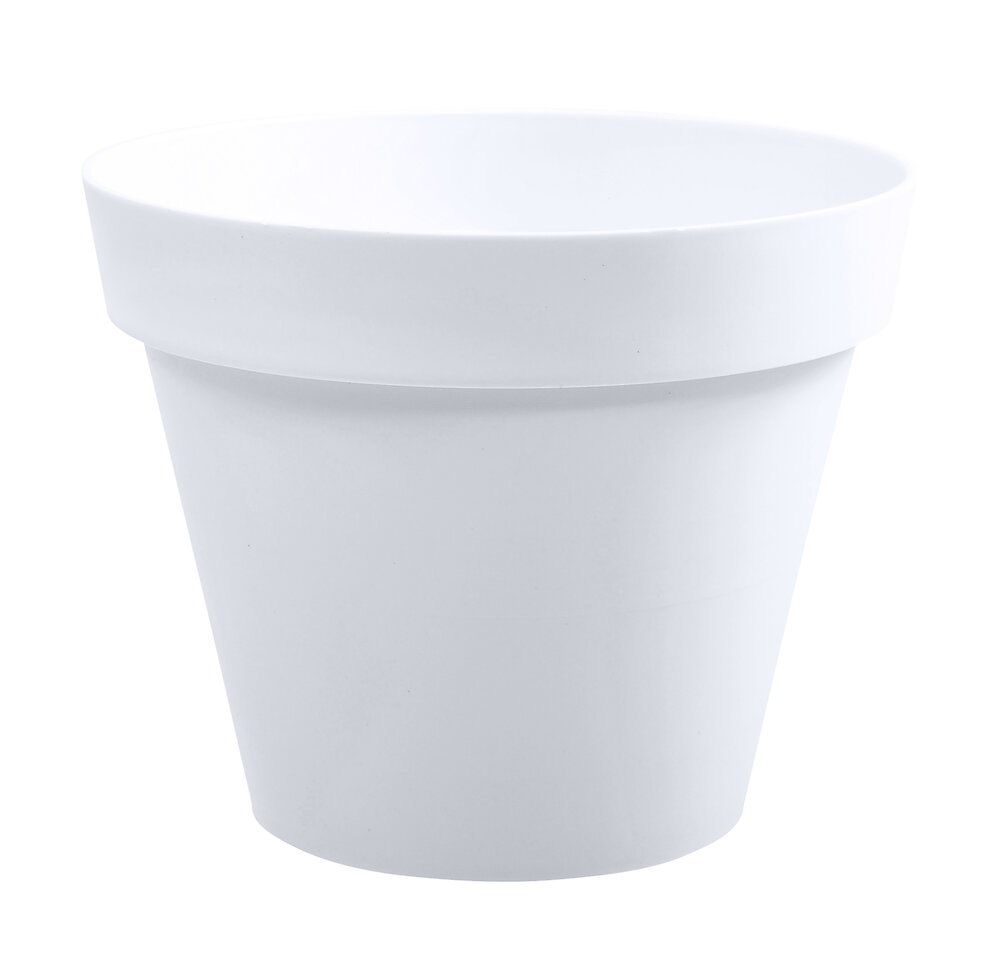 Pot De Fleurs Rond Toscane D Cm L Blanc Bricomarch