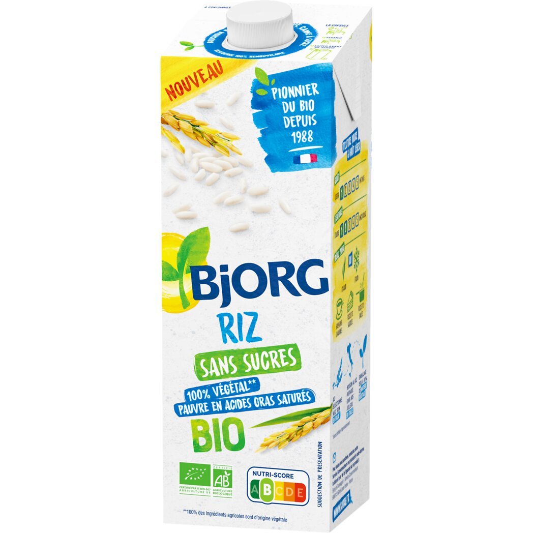 Boisson végétale riz amande BIO Bjorg Intermarché