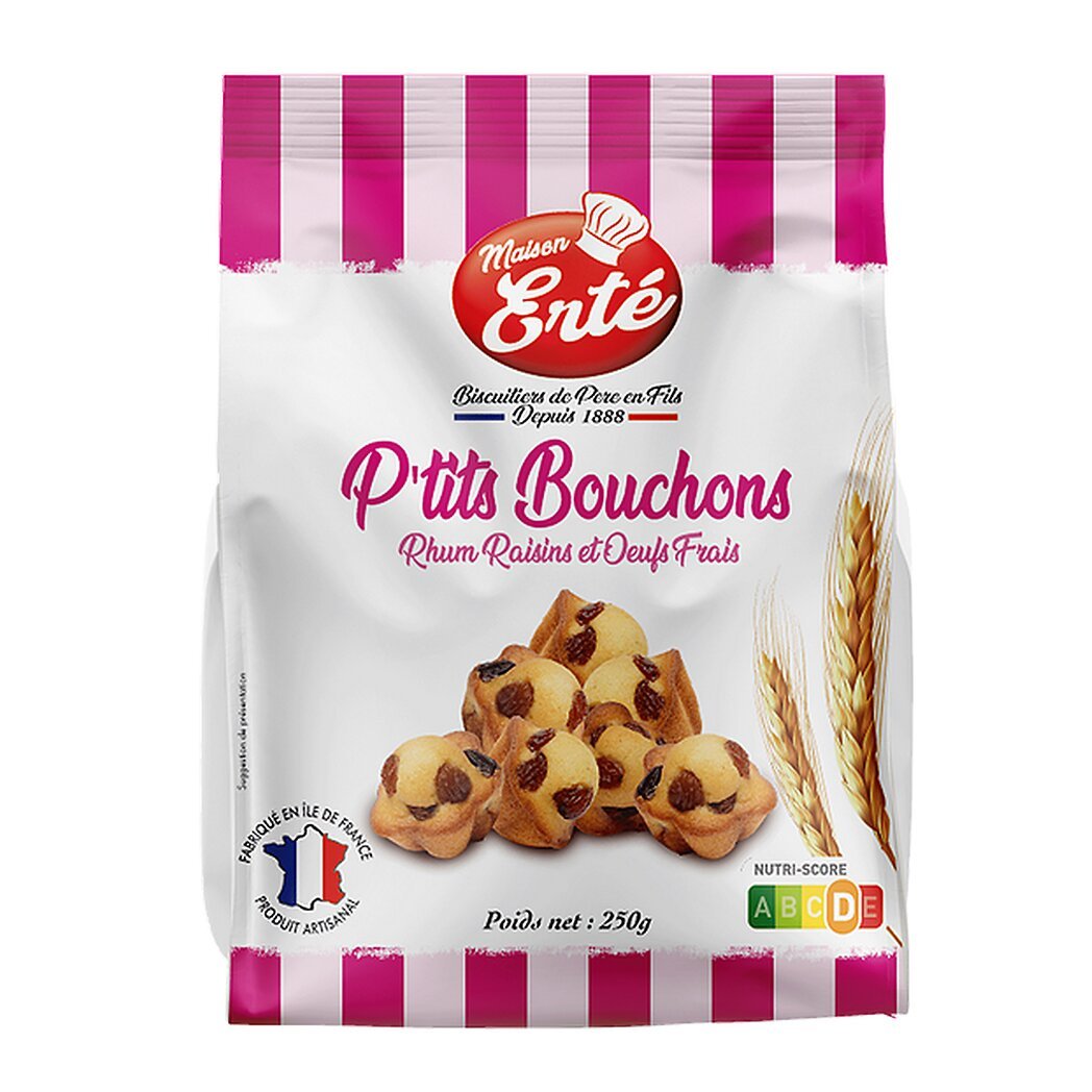 Petits Bouchons rhum raisins Biscuiterie erte Intermarché