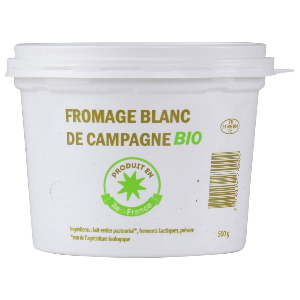 fromage blanc de campagne Bio La Ferme de Moigny Intermarché