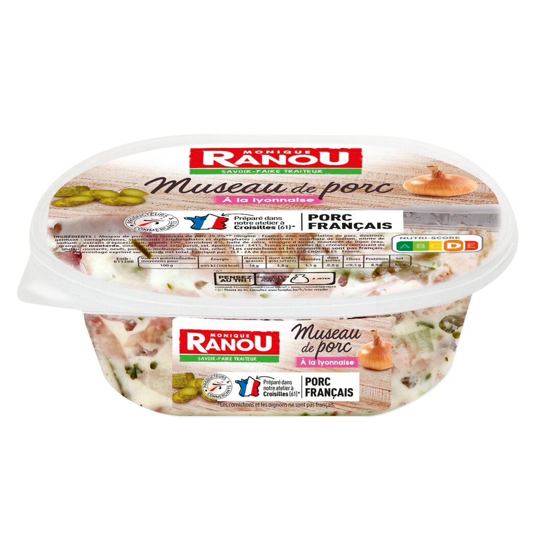 Museau de porc à la lyonnaise Monique Ranou Intermarché