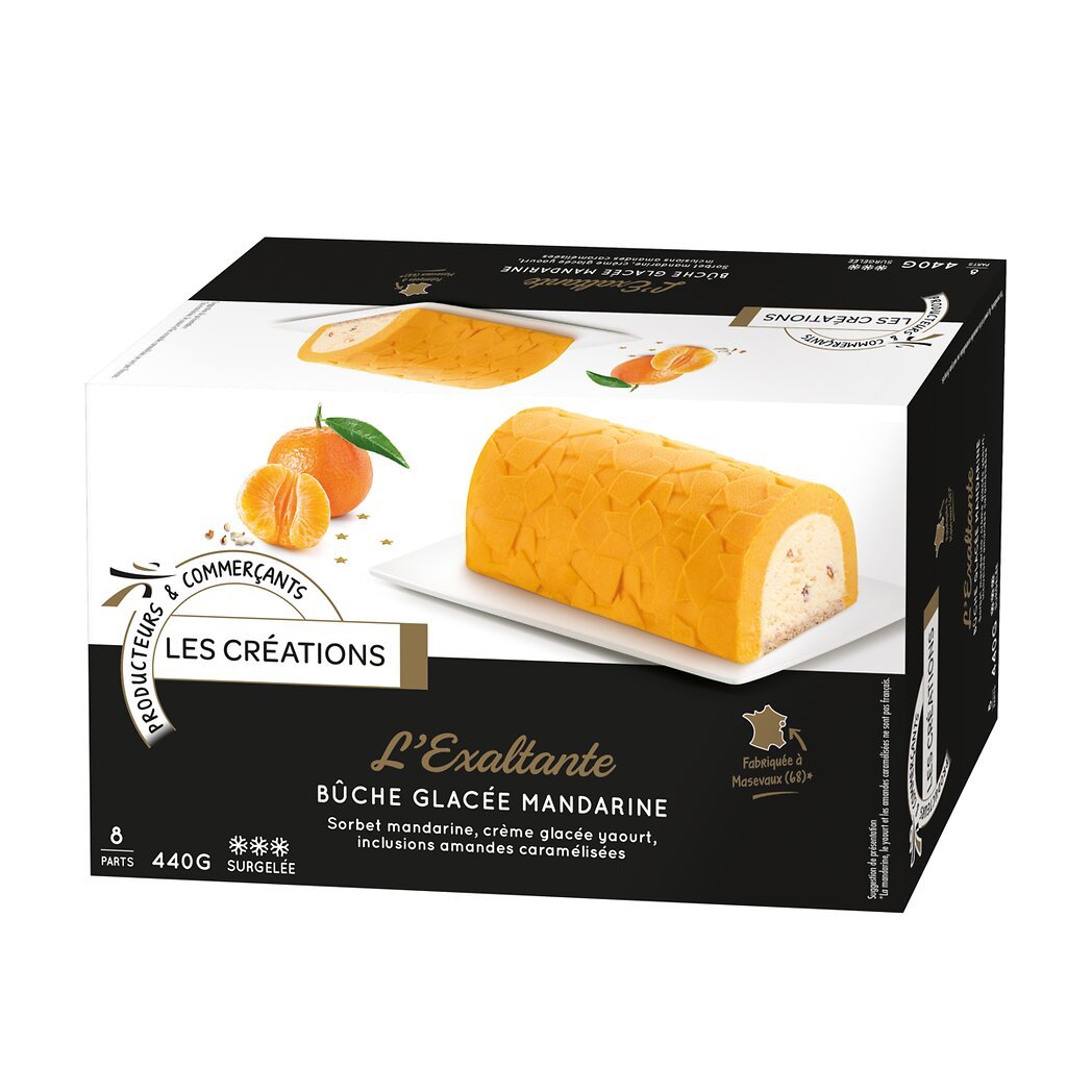 Bûche glacée mandarine yaourt Erhard Intermarché