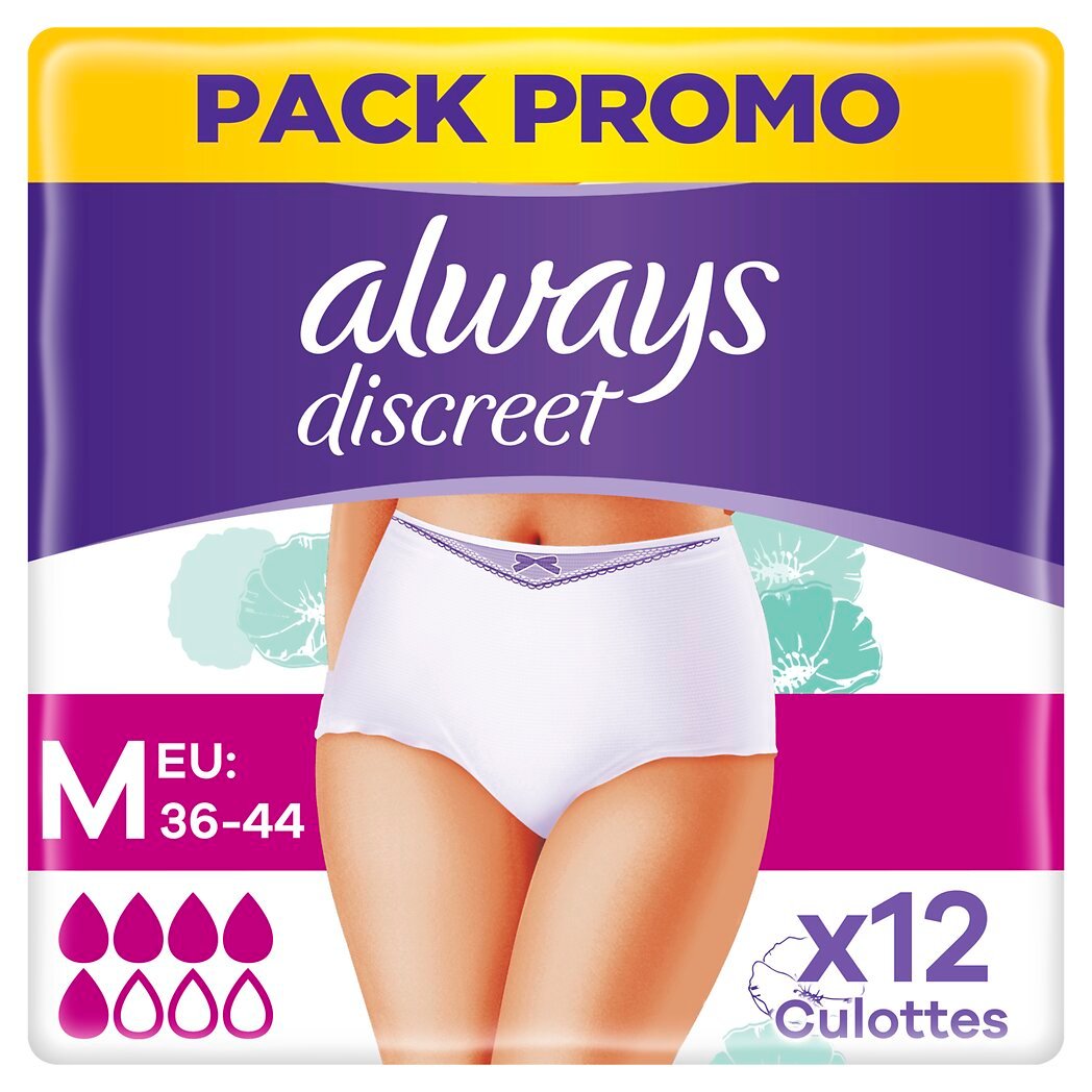 Discreet Culottes Pour Fuites Urinaires Normal Taille 36 44 Always