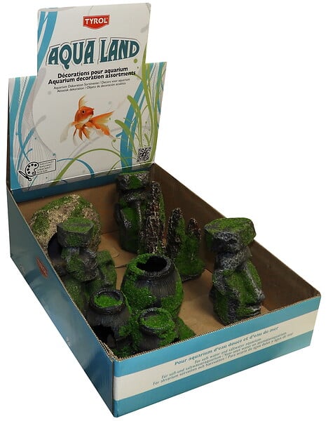 Tyrol Aqua Pflanze Strauch Blau - Künstliche Wasserpflanze Für Aquarien