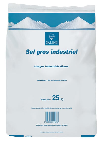 Kit bac à sel non cadenassable 180 L + 1 sac de sel de déneigement 10 kg 
