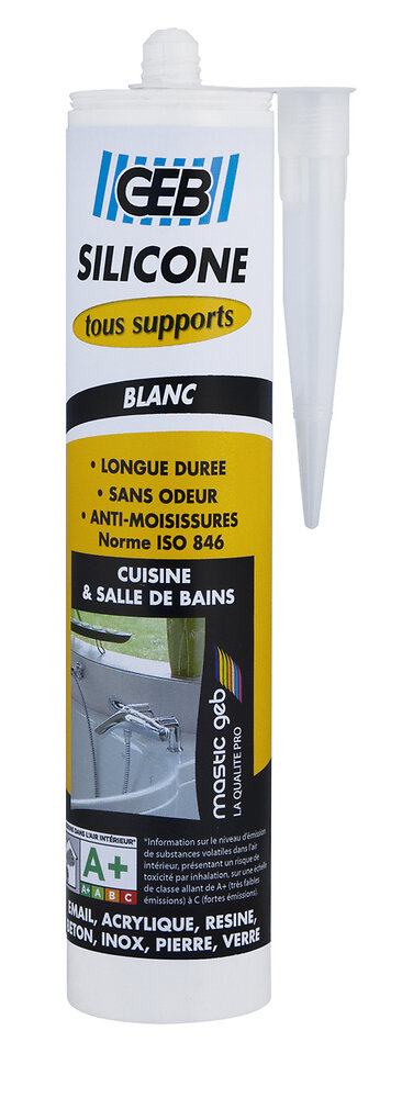Joint silicone sanitaire transparent 280 ml - Brico Dépôt