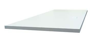 SUP BOIS - Tablette mélaminé coloris Blanc 1200x500x18mm - large
