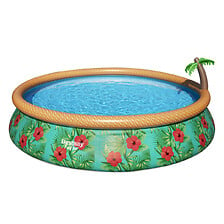 BESTWAY Piscine autoportante avec fontaine - Ronde - D457xH84cm