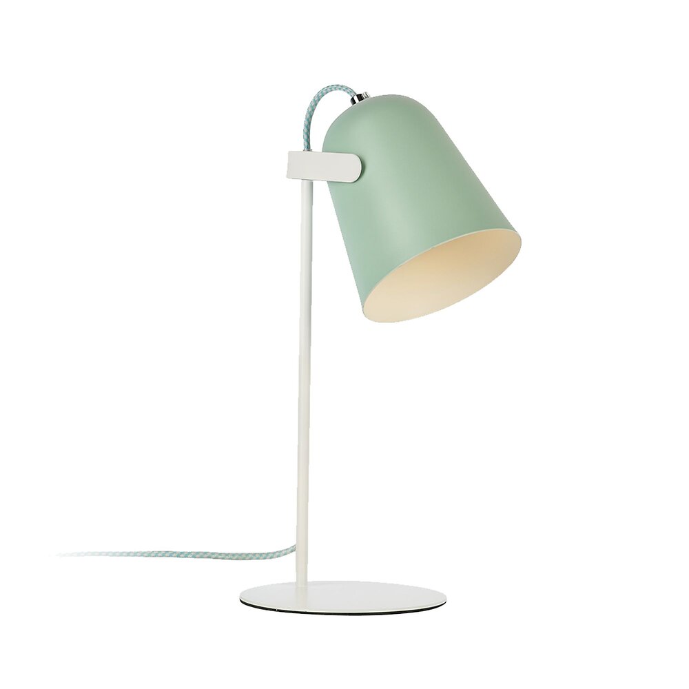 lampe de table 1xe14 blanc et vert