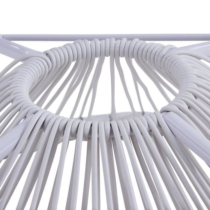 NO NAME - MANA Fauteuil design en forme d'oeuf - cordage en plastique blanc - large