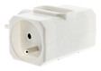 ZENITECH - Triplite 2x 16A + 1x6A latérale Blanc - vignette