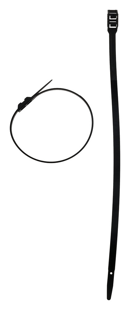 ZENITECH - 20 colliers de câblage 9x350mm noir - large