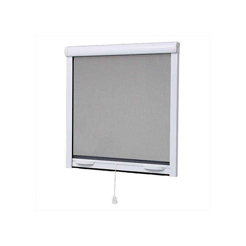 VOLET-MOUSTIQUAIRE - Moustiquaire enroulable pour fenêtre ALU H.170 x L.160 cm, coloris Blanc - large