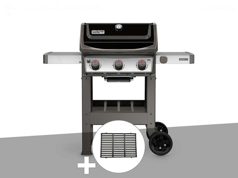 WEBER - Barbecue gaz Weber Spirit II E-310 + plancha + 1/2 grille de cuisson - large