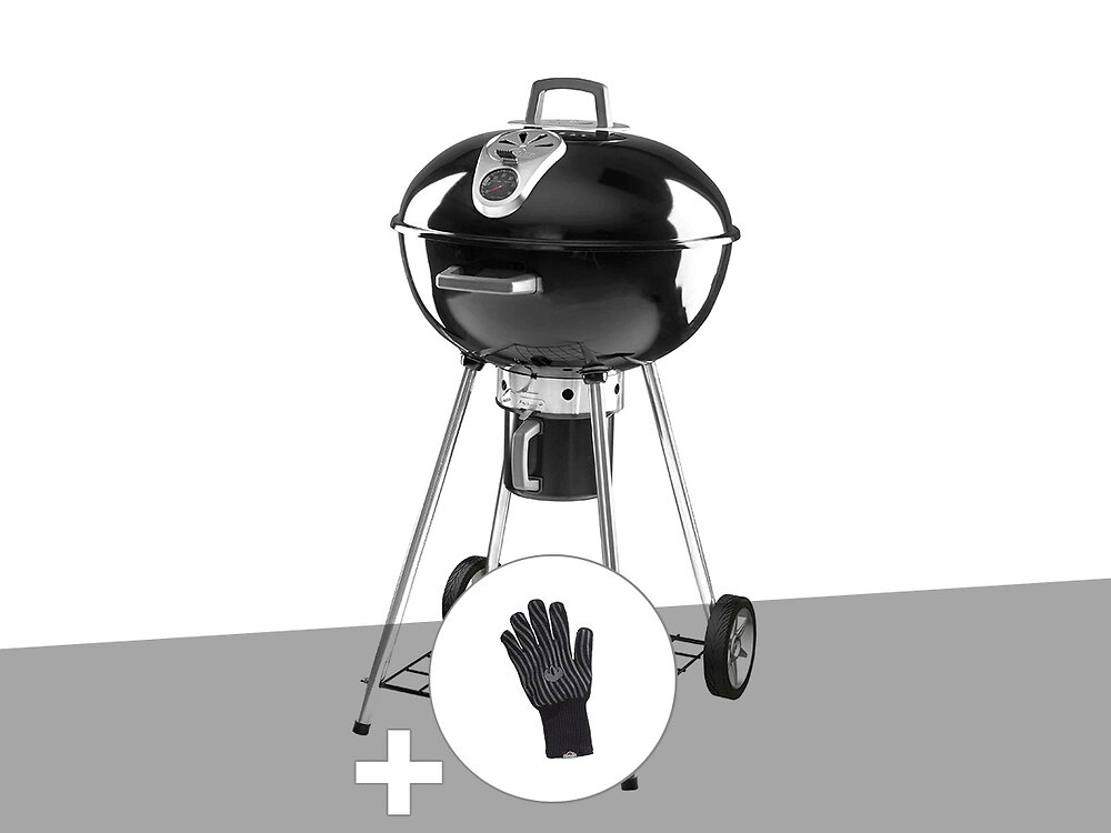 NAPOLEON - Barbecue à charbon Napoléon Rodéo 57 cm sur pied + Gant résistant châleur - large