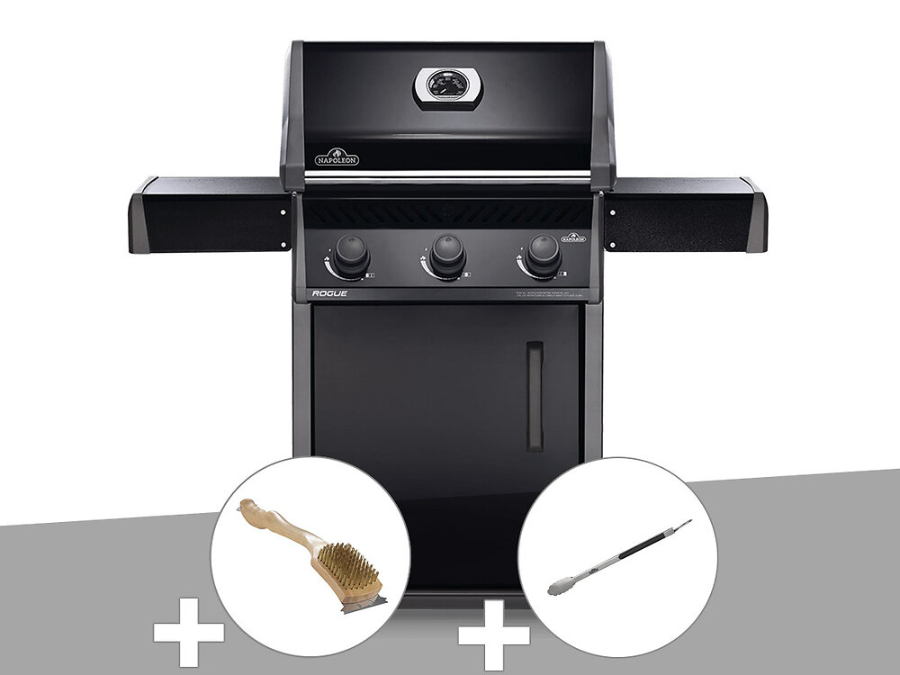 NAPOLEON - Barbecue à gaz Napoleon Rogue 425 + Brosse à grill + Pince auto-verrouillable - large