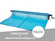 INTEX - Enrouleur + Bâche à bulles pour piscine tubulaire rectangulaire 5,49 x 2,74 m - Intex - vignette
