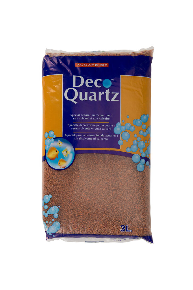 Quartz saumon decor aquarium