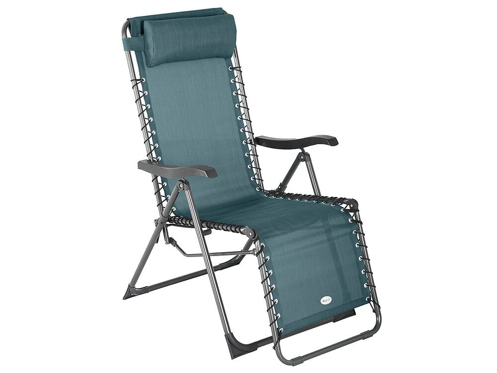 fauteuil de jardin relax silos bleu canard - hespéride