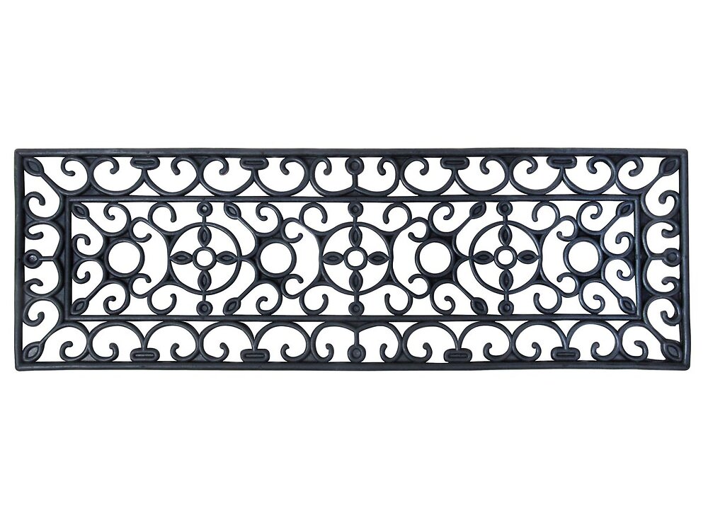 ESSCHERT DESIGN - Paillasson tapis caoutchouc escalier - 75 x 25 cm - large