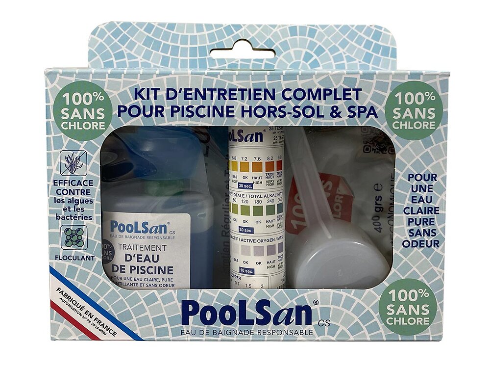POOLSAN - Kit de démarrage sans chlore pour piscine et spa - PooLSan - large