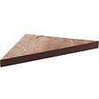 U-tile - Etagère d'angle en pierre naturelle - 24 x 24 cm x 2,4 cm d'épaisseur - roche de mars - vignette