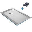 U-tile - Receveur de douche à carreler standard + siphon 360° + natte étanche - 120 x 90 cm x 4 mm - vignette