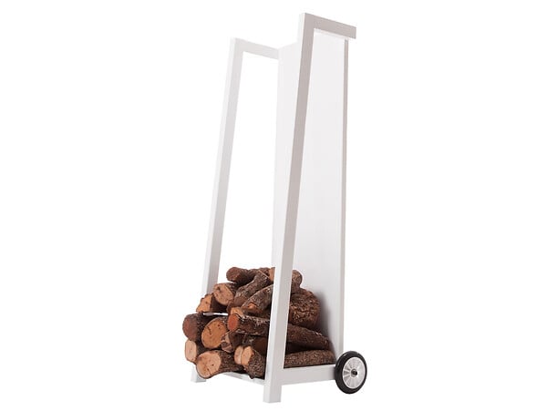 Support pour bûches de bois de chauffage, avec roues de 63,5 cm