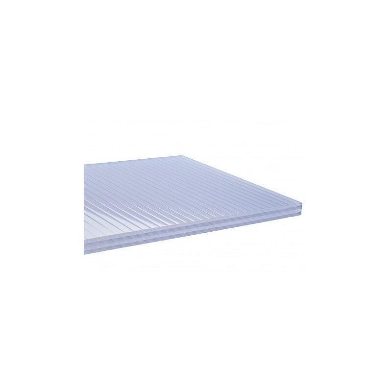 Plaque Polycarbonate Alvéolaire Claire - 10 mm - 1,05 m x de 2 m à 7 m -  Polycarbonate 10 mm - Polycarbonate alvéolaire - Plaque polycarbonate 