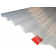 McCover - Plaque de polycarbonate ondulé alvéolaire (177/51 mm) Clair, 2m, l : - 92cm, E : 6 mm - vignette
