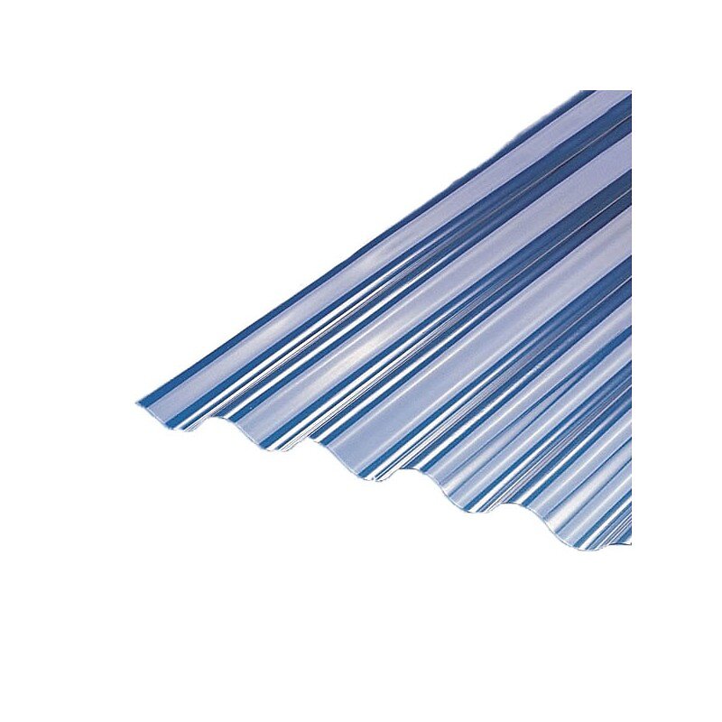 Plaque polyester ondulée (PO 76/18) L : - 3m l : - 90cm