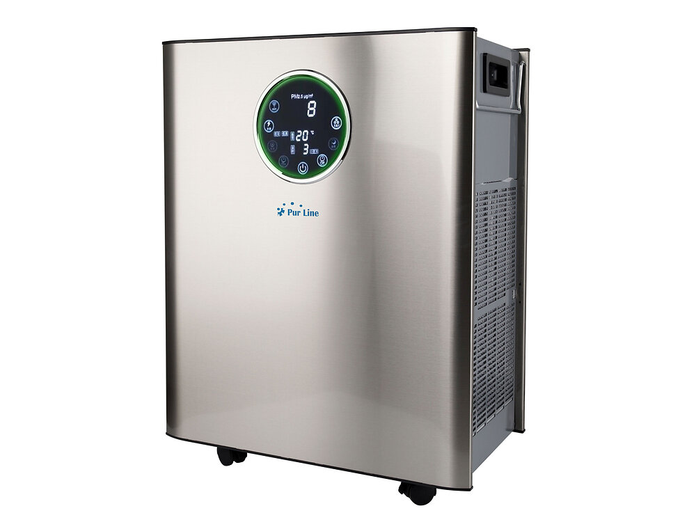 Homcom - Purificateur d'air 50 W 4 vitesses mode silencieux - filtre HEPA,  charbon actif - jusqu'à 24 m² - débit d'air pur 225 m³/h - timer - ABS  blanc gris