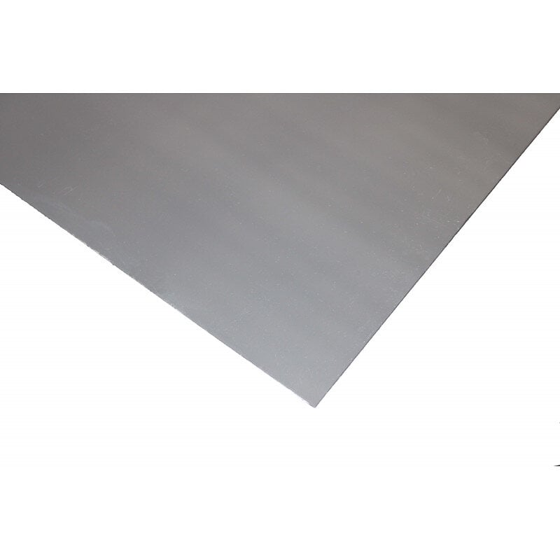 McCover - Crédence réversible en aluminium brossé / aluminium brut (disponible en 2 m x 1 m et 1 m x 0.5 m) Aluminum brossé, E : 3 mm, l : 50 cm, L : 100 cm - large