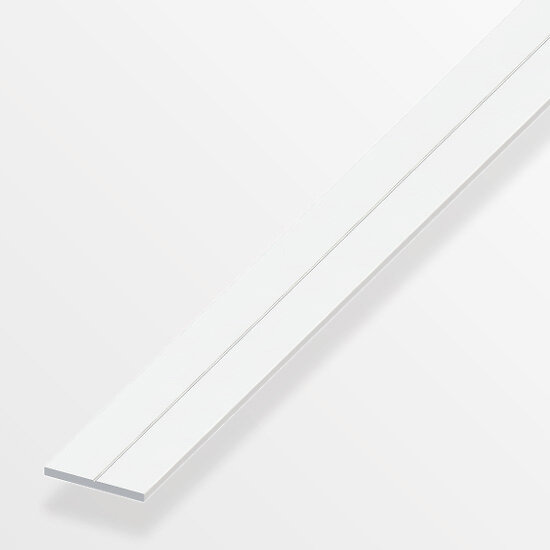 ALFER - Plat 15.5mm PVC blanc 1m - large