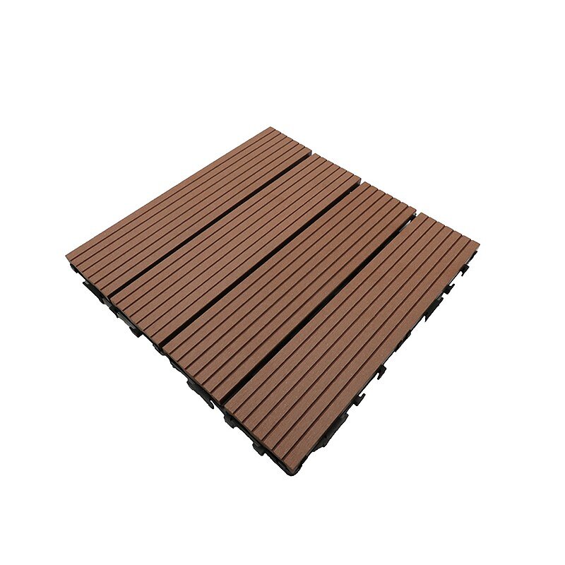 McCover - Pack dalle de terrasse 1m²  modular (11 pièces) Terre cuite, l : 30 cm, L : 30 cm - large