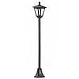Outsunny Luminaire Extérieur Solaire Lampadaire Lanterne Classique LED 40 Lm Dim 18l X 18l X 160h Cm Noir