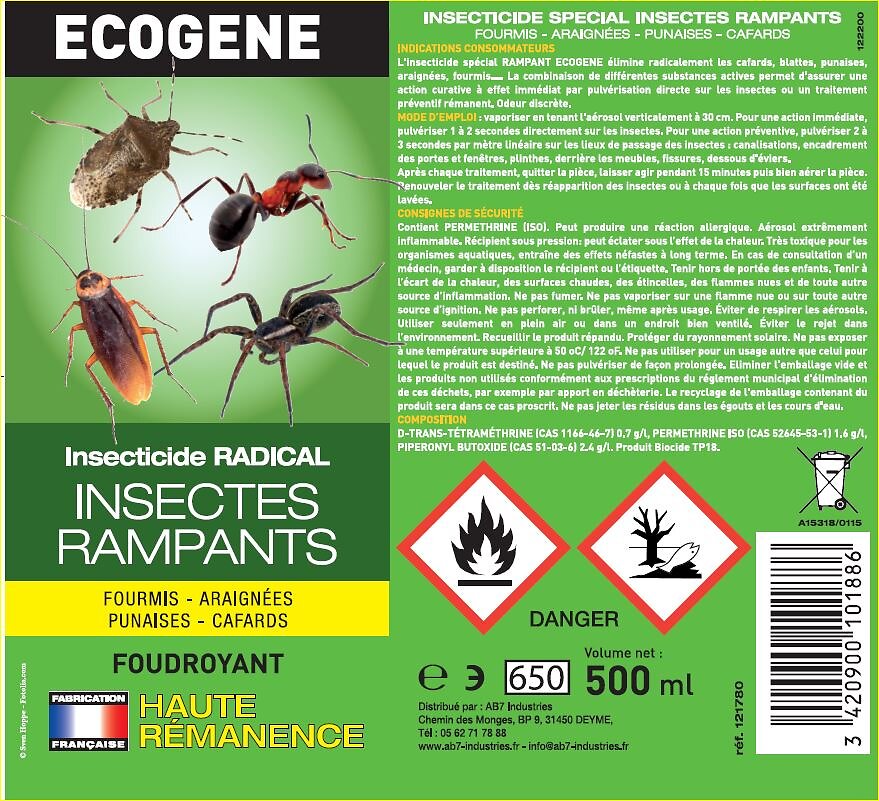 Insecticide Special Insectes Rampants Aerosol Ml Brico Cash