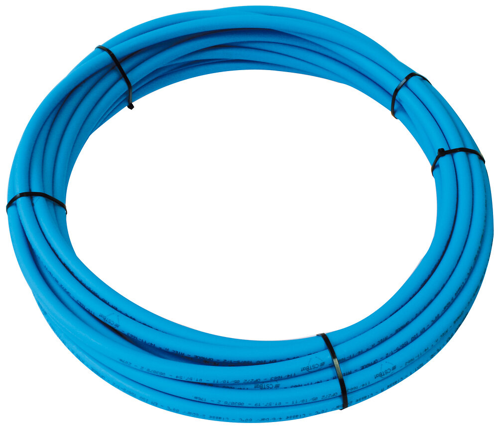 Couronne tuyau - Filet bleu - Polyéthylène - 25m - Ø25mm - 16bars
